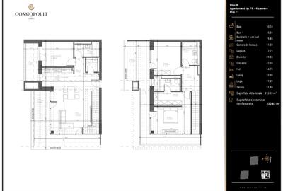 Penthouse 4 camere cu terase generoase – COSMOPOLIT - Răcădău - 3