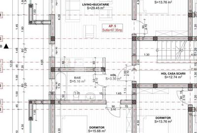 Apartament cu 3 camere, semidecomandat, etaj 1, zona Lidl din Giroc - 7