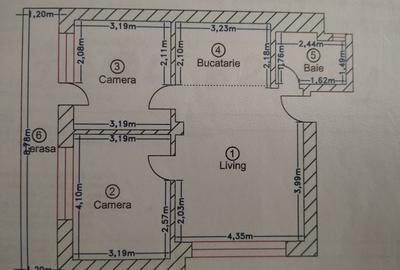 Apartament cu 3 camere si terasa, parter, bloc P+3 - Colentina/Parc Plumbuita - 8