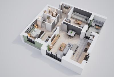 Apartament modern 3 camere, aproape de transport public - 8