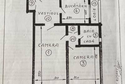 Apartament cu 3 camere semidecomandat, mobilat în Crângași