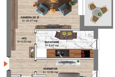 Apartament modern cu 2 camere în  Băneasa, langa padure - 5