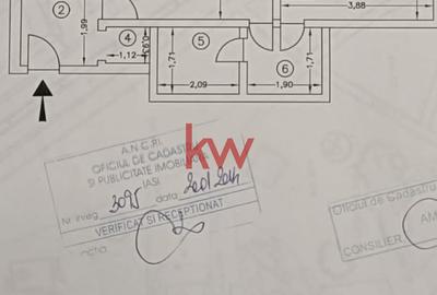 Apartament cu 2 camere circular în Podu Roș