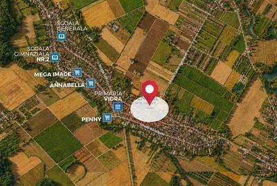 Teren intravilan de vânzare – 1.562 mp | Strada Câmpului, Comuna Vidra - 3