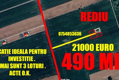 Teren Construcții intravilan de 490 mp, în Păcurari