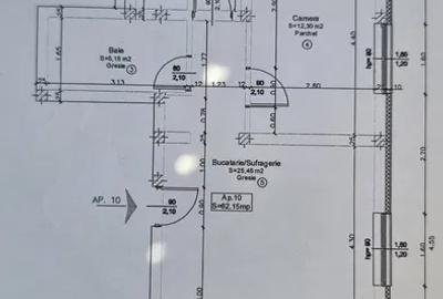 Apartament 3 camere,62 mp, parcare inclusă, zona Cetății - 6