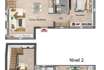 Penthouse 3 camere, 2 băi, 2 parcări, 91,2 mp, Giroc | 650 EUR - 14