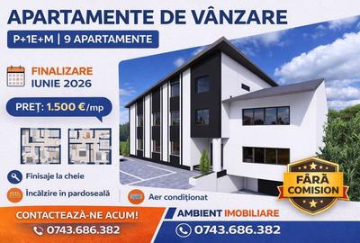 Apartament cu 2 camere, etaj 1, bloc NOU, VASLUI zona NORD, cu plata în RATE; - 1