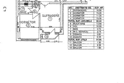 APARTAMENT 4 CAMERE 3/7 BL 1991 MONOLIT STRADAL VEDERE  FANTANI METROU - 9