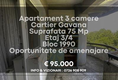 Apartament decomandat 3 camere Gavana - 7