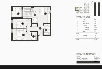 Apartament 3 camere, zona Barbu Vacarescu - 8