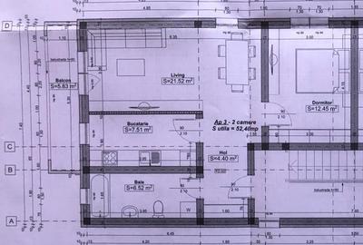 Giroc - Ap 2 cam - Su:52,6mp - Centrala proprie - Bloc nou - 6