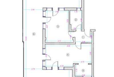 Apartament 2 camere, 52 mp, terasa 73 mp, finisat, zona Donath - 2