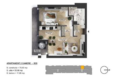 Apartament 2 camere  Pipera