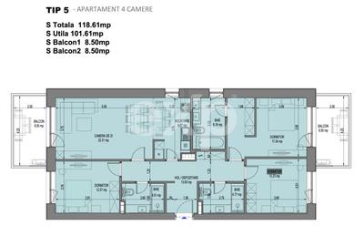 Apartament 4 camere de vanzare- Nusco city- livrare imediata- nemobilat - 12