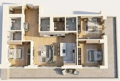 4 camere | Smart Home | Unirii | Finisaje lux | Terasă 46mp - 4