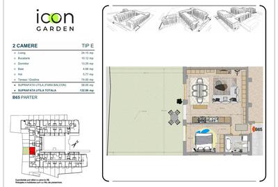 Apartament 2 camere - ICON Garden - central, finalizat - 2