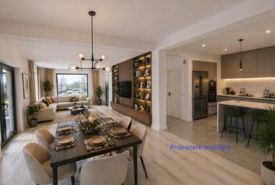 Casa  nZeb 155mp , curte 530mp, Brebu lac PH, schimb apartamen bucuresti +/- dif - 15