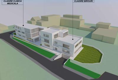 Teren 1166mp, proiect Clinica si Birouri, Gruia - 2