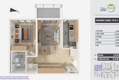 Apartament 2 camere Pipera - Avans 10.000 euro - 20