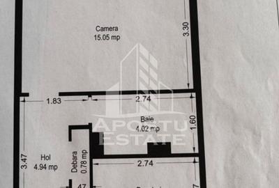 Apartament 2 camere, etajul 2 din 4,  zona Dambovita in Timisoara - 9