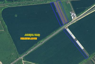 Terenuri de vânzare – ieșirea din Remetea Mare spre Autostradă