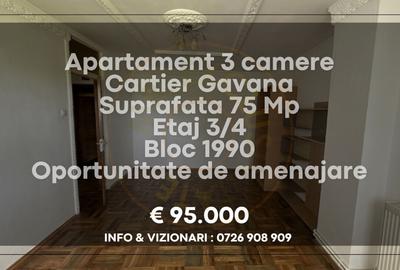 Apartament decomandat 3 camere Gavana - 3