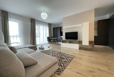 Apartament cu 2 camere semidecomandat, mobilat în Pipera