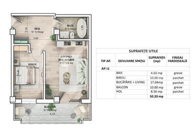 Apartament cu 2 camere decomandat în Galata