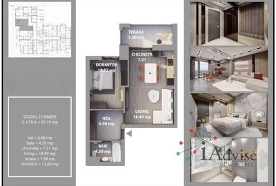 Studio modern într-un ansamblu rezidențial nou – Bartolomeu | Structura generoas - 10