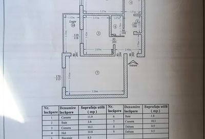 Apartament cu 3 camere decomandat, mobilat în Canta