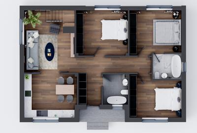 Casa individuala, la cheie, sat Dumbraveni, comuna Balotesti, str. Lahovari 90G - 18