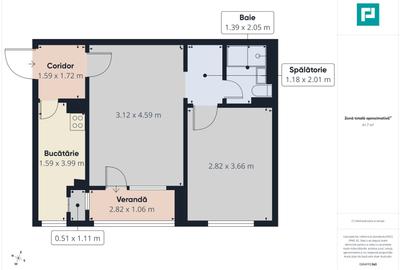 Apartament 2 camere – zona Poetului, Arad - 3