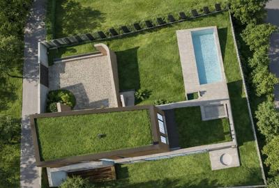 Teren 1000mp autorizat, casa D+P+1E 269mp, Proiect Piscina, Salicea - 4