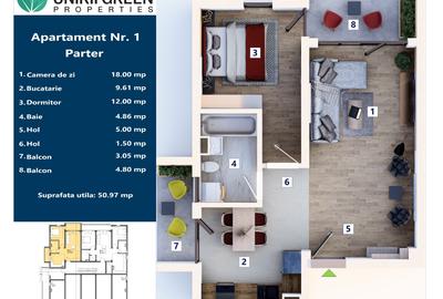 Apartamente cu 2 camere direct d ela dezvoltator - 3