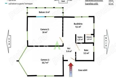 Apartament in vila | 2 camere | Decomandat | Parcare | Curte | Bulgaria/Ira - 16