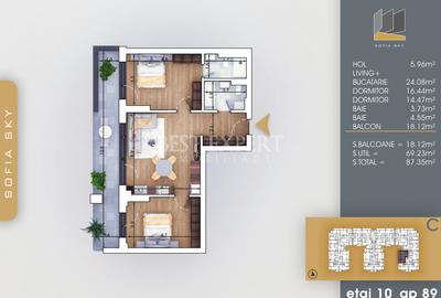 Apartament 3 camere spatios -Finalizat/Mutare Rapida - 14