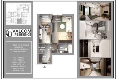 Valcom Residence Bartolomeu, Garsoniera, terasa 3.10, Comision 0% - 5