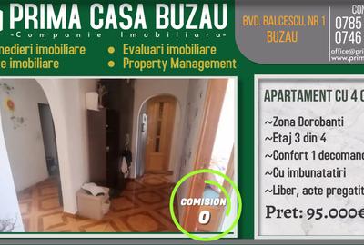 APARTAMENT CU 4 CAMERE ~ ZONA DOROBANTI ~ ETAJ 3 DIN 4 ~ PRET: 95.000€