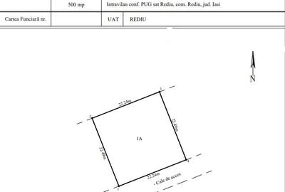 TEREN INTRAVILAN VALEA LUPULUI-REDIU , 500 MP utili + 120 MP cale de acces - 1