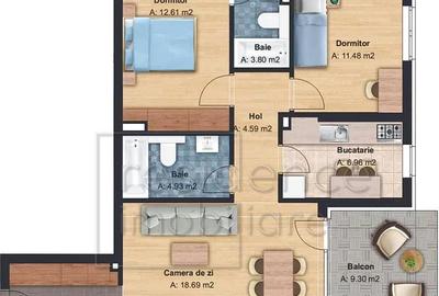 Apartament modern 3 camere, Buna Ziua, zona LIDL+Parcare - 8