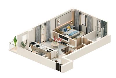 Apartament 2 camere 56 mp | Bloc nou | Parcare inclusă | 94.000€ | Valea Lupului - 3