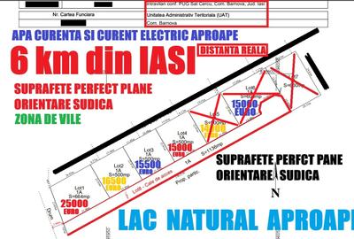 Bucium, 630 mp , 15000 euro,NUMAI 6 km din Iași, ZONĂ SUPERBĂ!!! - 2