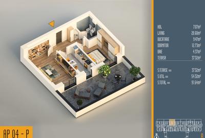Neofort 84- Studio modern ideal pentru investitie, bloc nou Pallady, - 12