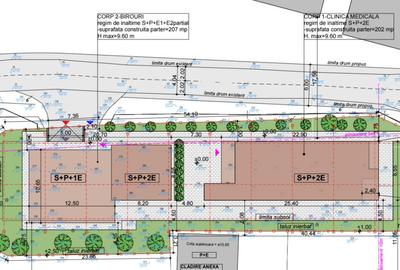 Teren 1166mp, proiect Clinica si Birouri, Gruia - 1