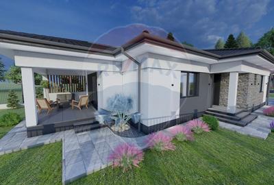 Casă noua de vânzare in Recea cu 4 camere, 2 bai si 500 m2 teren. - 4
