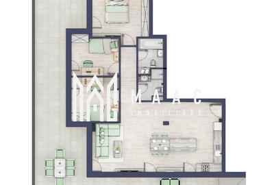 Penthouse cu 3 camere nedecomandat în Turnișor