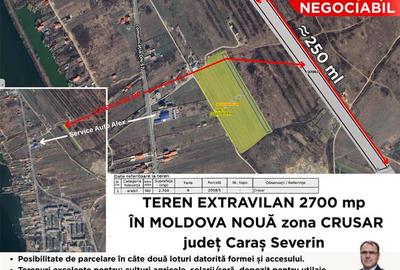 2 Terenuri Extravilan Moldova Noua – Parcelabile - 2