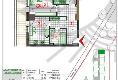 Apartament de 2 camere, decomandat, 69mp, zona CUG - 6