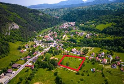 Teren intravilan plat in Bran, 1000 mp, vedere către Bucegi, utilitati - 2